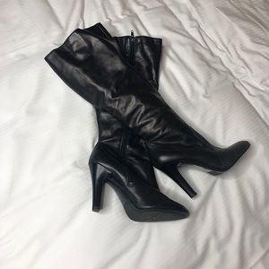 Nine West high heel boots knee high like new